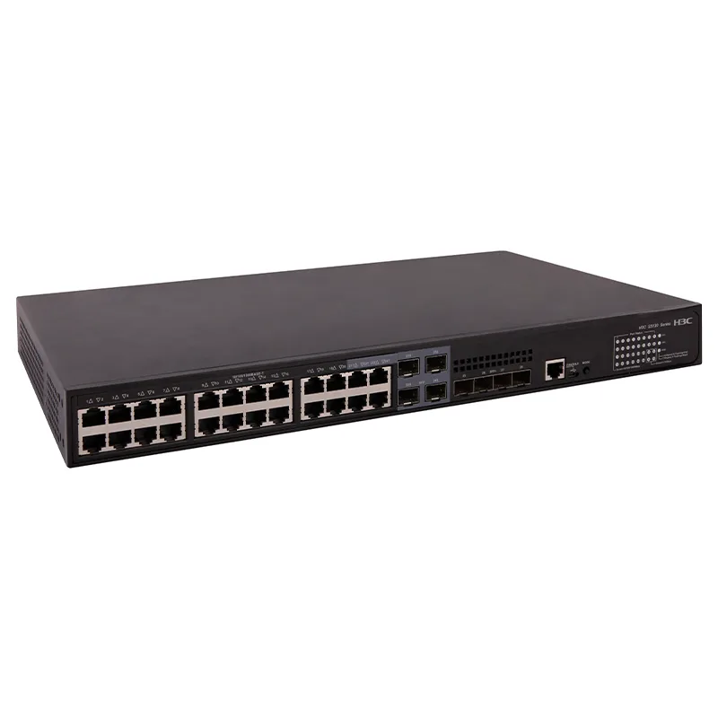 Switch gestionable H3C S5130S-28S-HPWR-EI de 24 puertos Gigabit PoE+ con 4 SFP+ 10G